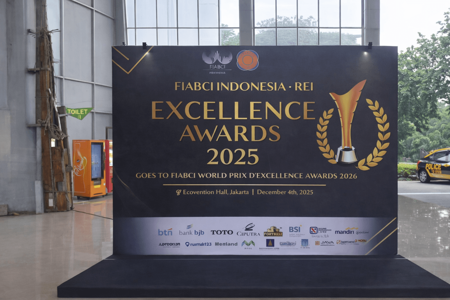 Event backdrop showcase